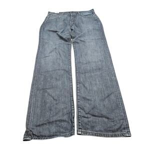 Levi's 501 Jeans Mens 36x32 Dark Wash Straight Leg Button Fly Denim